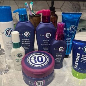 It's a 10 Miracle Hair Care with tote
